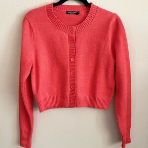 Coral Cropped Cardigan | Modern Classic Layer